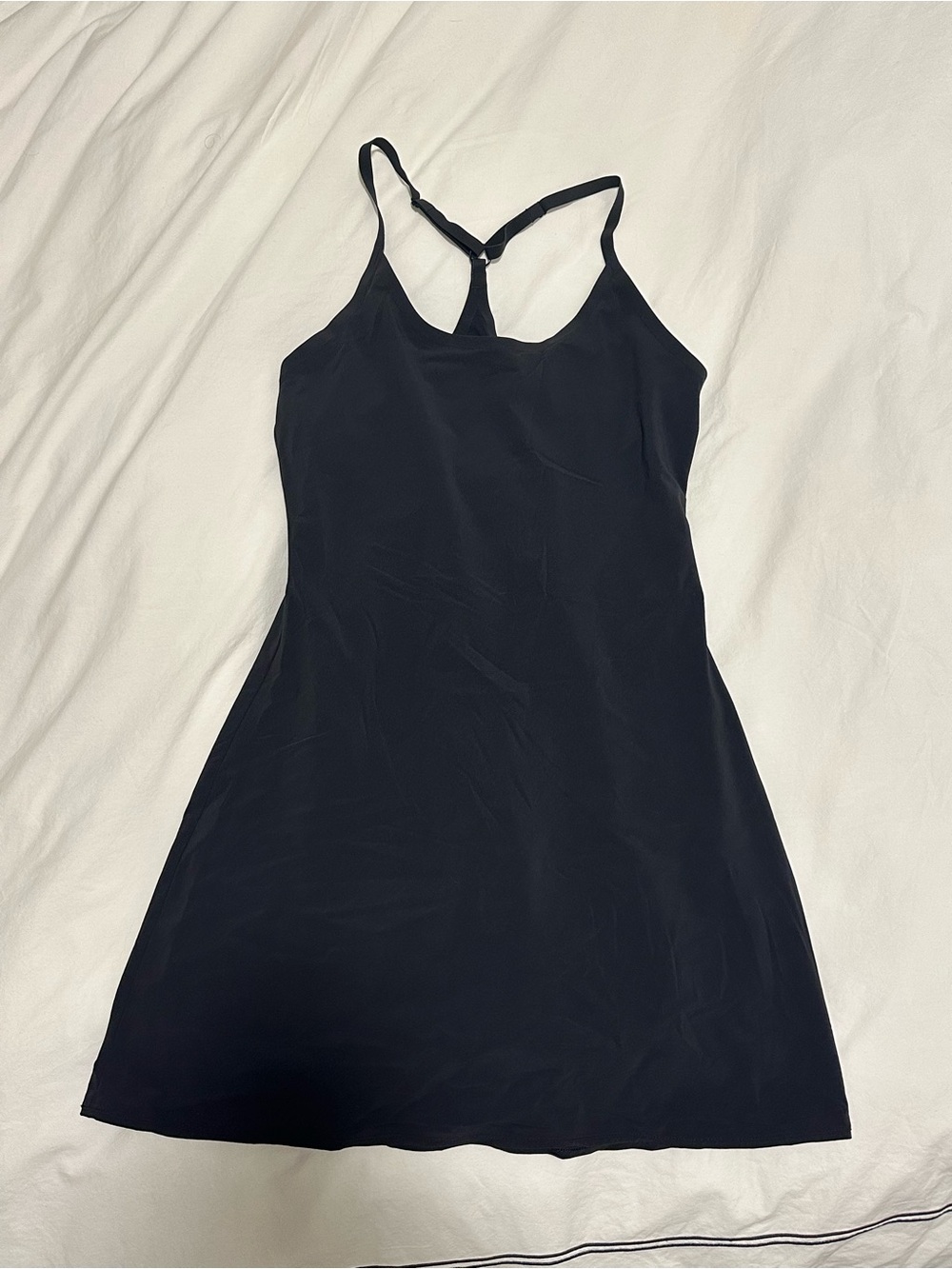 Outdoor Voices Black Racerback Slip Mini Dress